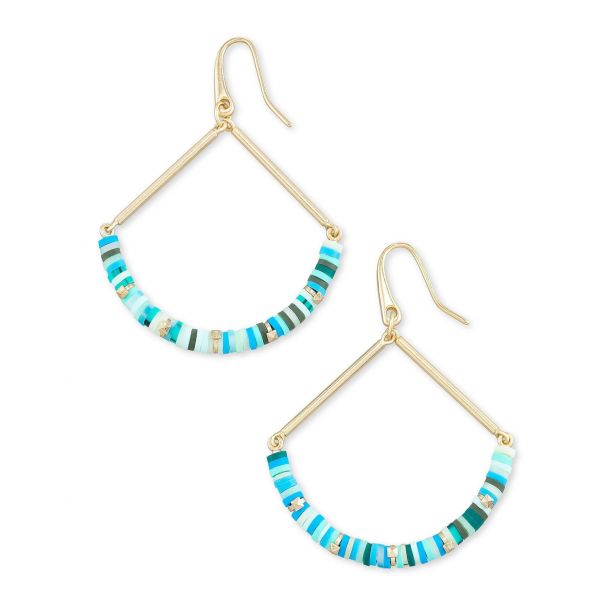 Kendra Scott Reece Drop Earrings in Sea Green Mix REEDS Jewelers