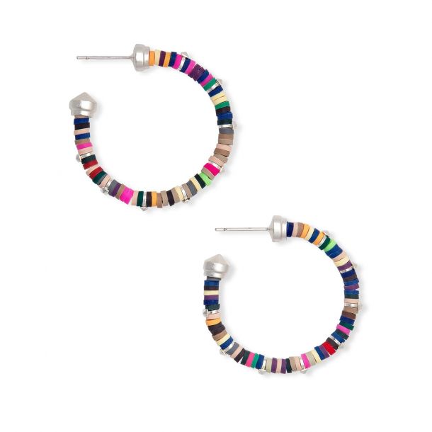 Kendra Scott Reece Small Hoop Earrings in Neutral Mix
