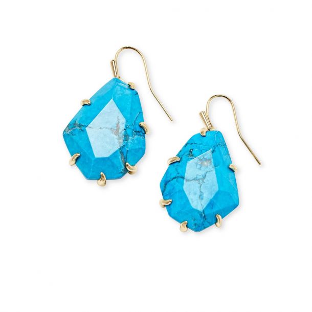 Kendra scott aqua howlite earrings hotsell