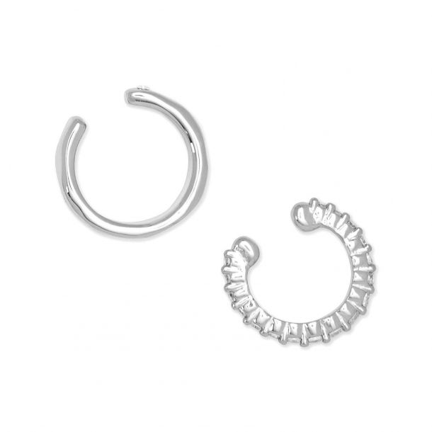 Kendra Scott Selena Ear Cuff Set of 2 Rhodium Plated