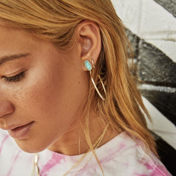 Kendra scott sales pepper hoop earrings