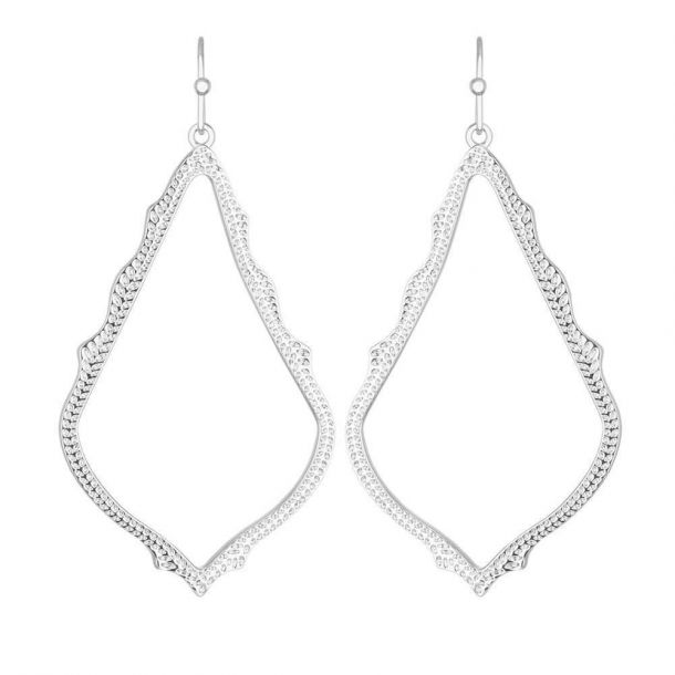 Kendra Scott Sophee Drop Earrings in Silver Tone REEDS Jewelers
