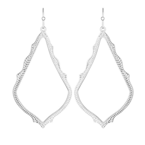 Kendra Scott Sophee Drop Earrings in Silver Tone REEDS Jewelers