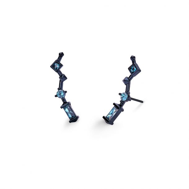 Kendra scott navy gunmetal earrings clearance