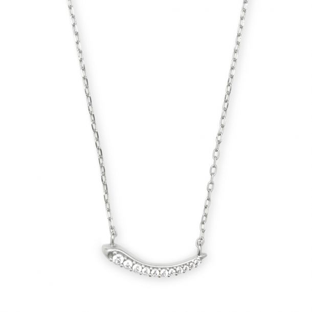 Kendra Scott Whitlee Necklace Rhodium Plated