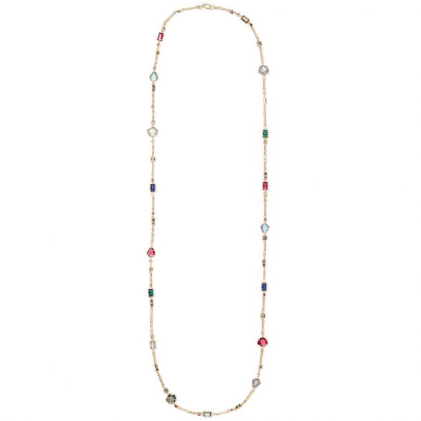 Kendra Scott Yazmin Necklace in Jewel Tone Mix Gold Plated