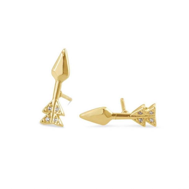 Arrow outlet stud earrings