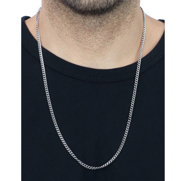 King Baby Studio Sterling Fine Curb Link Chain 24 Silver