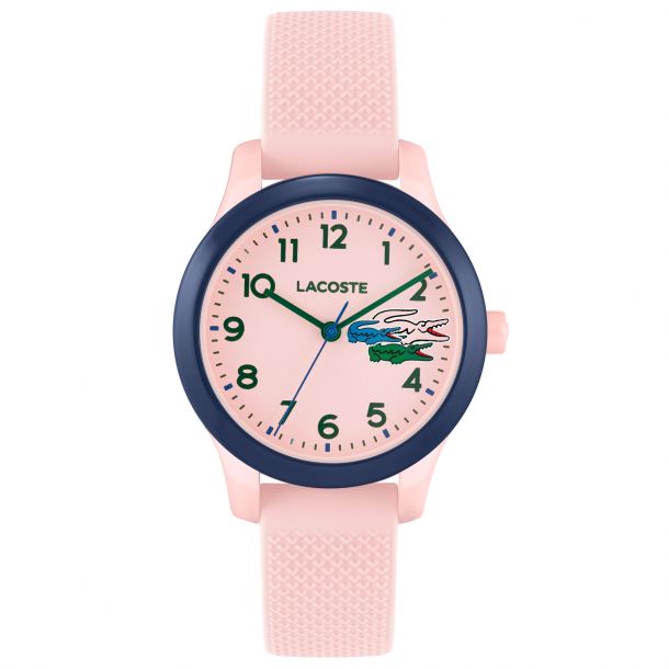 Lacoste 12.12 Holiday Capsule Kids Pink Silicone Strap Watch