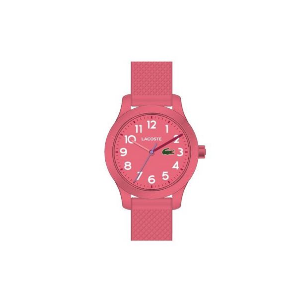 Lacoste 12.12 Kids Pink Silicone Strap Watch 36mm 2030006