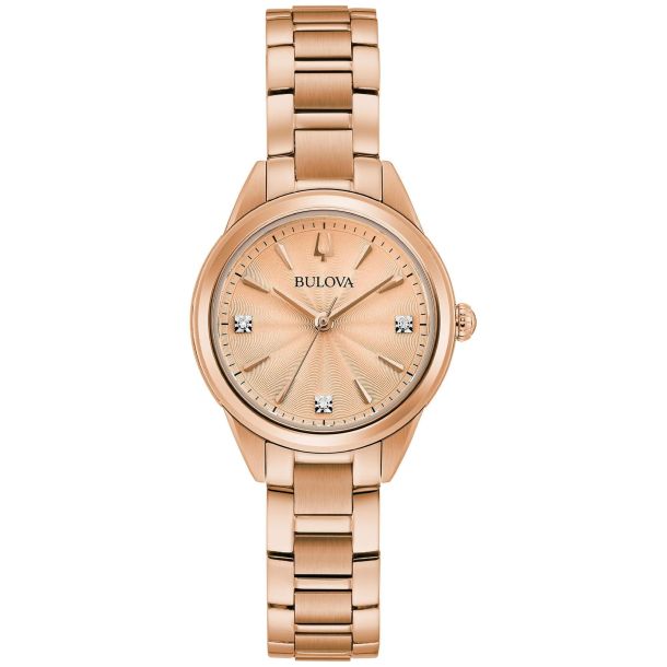 Bulova watch women's stainless steel bracelet clearance