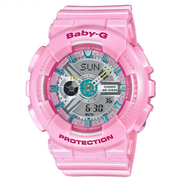 Ladies' Casio Baby-G Pink Resin Watch BA110CA-4A | REEDS Jewelers