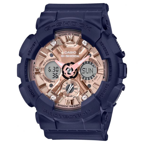 Baby g top shock navy blue