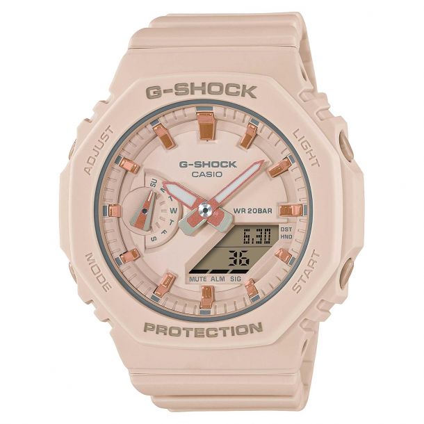 Ladies' Casio G-Shock S Series Light Pink Resin Strap Watch