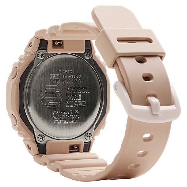 Ladies' Casio G-Shock S Series Pink Resin Strap Watch with Black Dial  (Model: GMAS140-4A)
