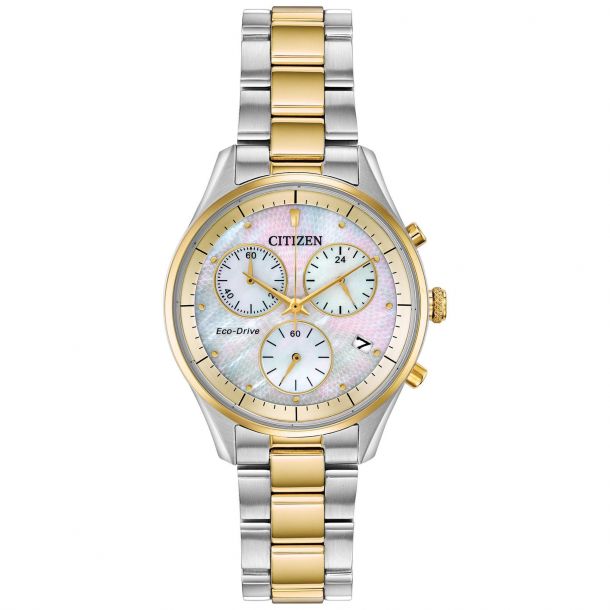 Ladies' Citizen Eco-Drive Chandler Two-Tone Bracelet Watch FB1444