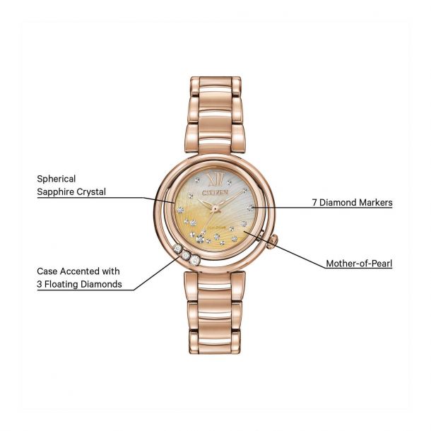 Citizen floating diamond watch shop