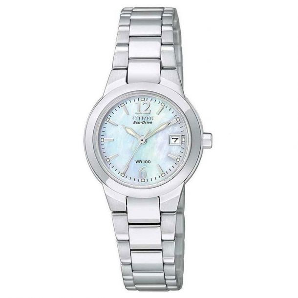 Ladies Citizen Eco Drive Silhouette Mother of Pearl Dial Watch