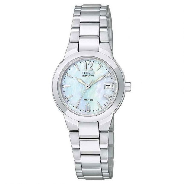 Ladies' Citizen Eco-Drive Silhouette Mother-of-Pearl Dial Watch EW1670-59D  | REEDS Jewelers