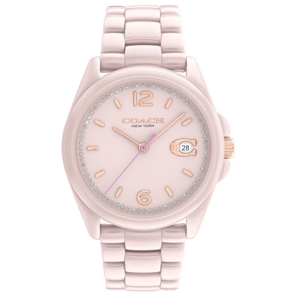 Pink ceramic watches ladies outlet