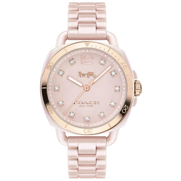 Pink ceramic watches sale ladies