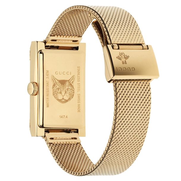 Gucci Women's G-Frame 128 Series Quartz 14mm Watch YA128401