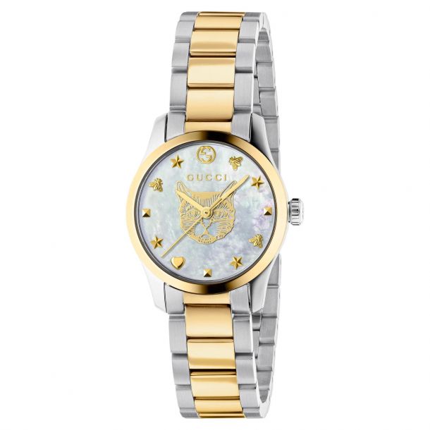 Gucci gold tone best sale watch