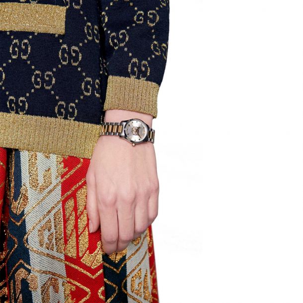 Gucci 2 deals tone ladies watch