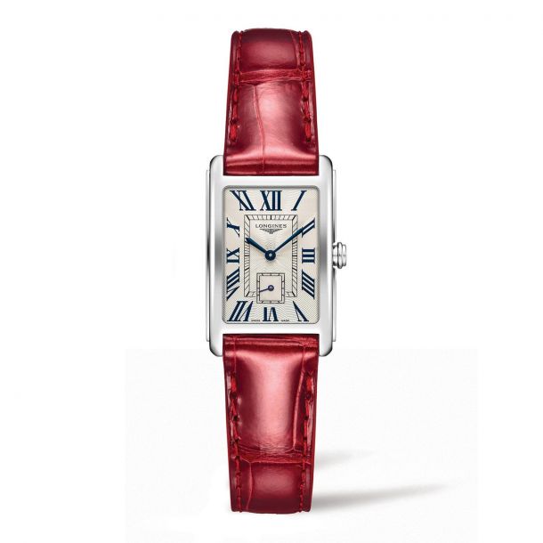 Ladies Longines DolceVita Red Leather Strap Watch L52554715