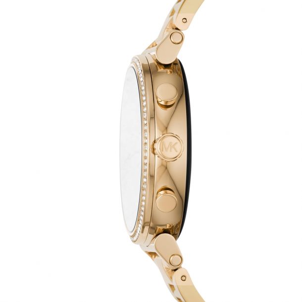 Ladies Michael Kors Access Sofie Heart Rate Gold Tone Smartwatch MKT5062 REEDS Jewelers