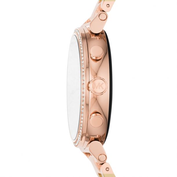 Ladies Michael Kors Access Sofie Heart Rate Rose Gold Tone Smartwatch MKT5063 REEDS Jewelers