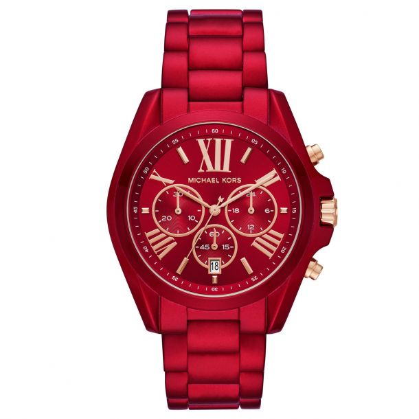 All red on sale michael kors watch