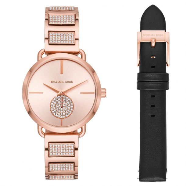 Michael kors women's portia stainless steel store bracelet watch 36mm