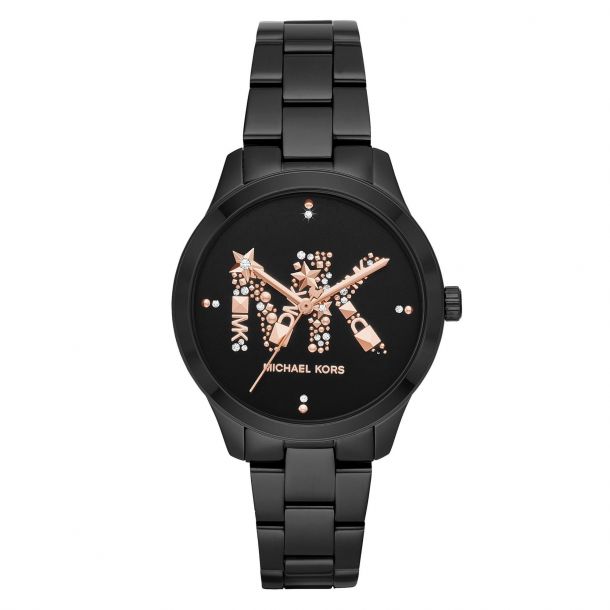 Michael kors watch ladies black on sale