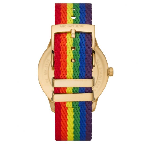 Ladies Michael Kors Runway Rainbow Nylon Watch MK2836