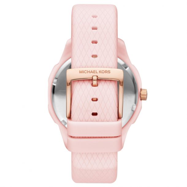 Michael kors women's ryder stainless steel quartz watch with rubber strap store