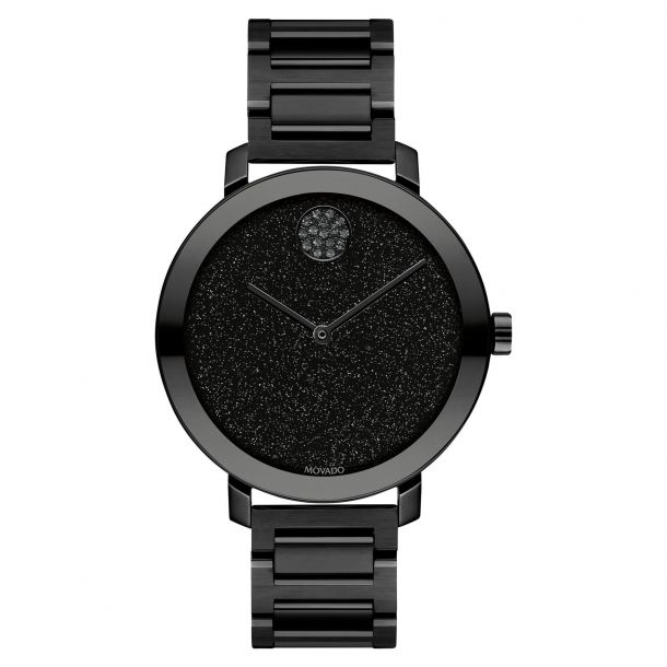 Movado bold black sales