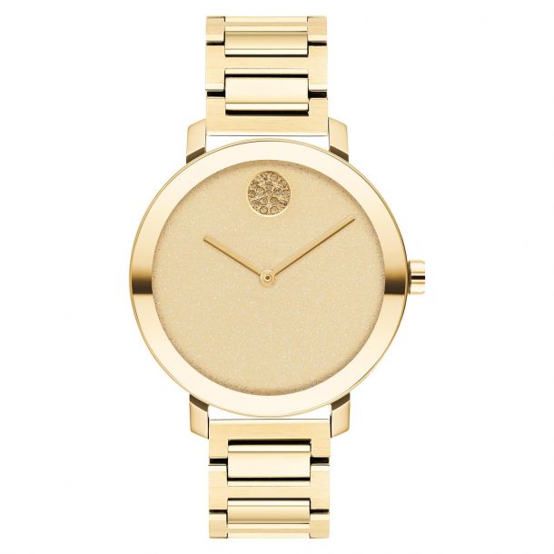 Movado ladies gold bracelet watch new arrivals
