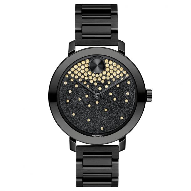 Movado bold black deals