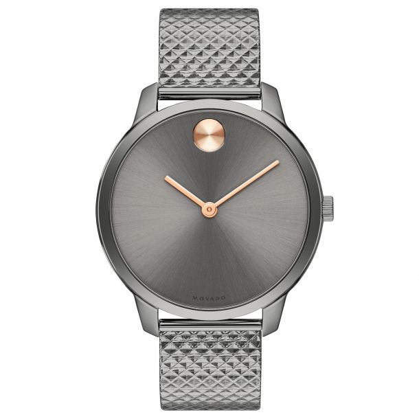Movado bold stainless steel mesh sales
