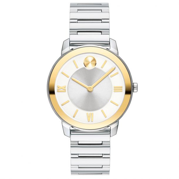 Ladies Movado BOLD Two Tone Stainless Steel Watch 3600592