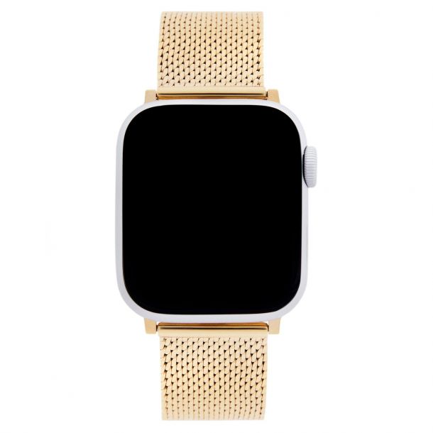 Rebecca minkoff gold apple watch band deals
