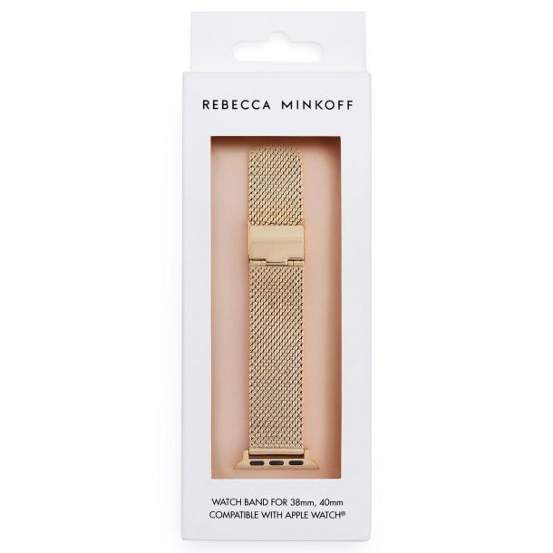 Rebecca minkoff gold apple watch band deals