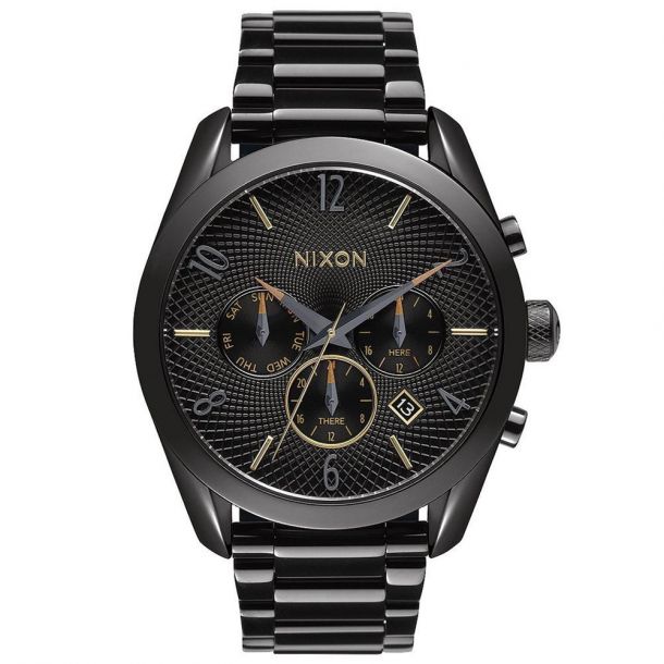 Ladies Nixon Bullet Chrono Black Watch A3661616 REEDS Jewelers