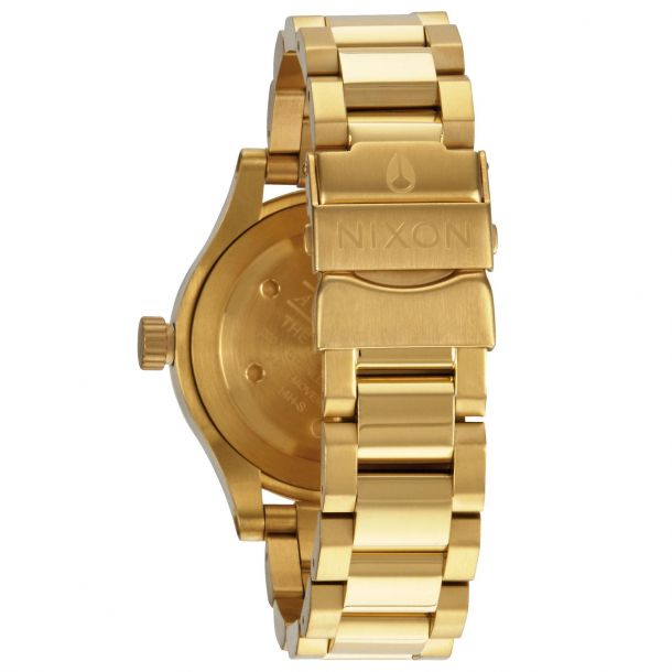 Ladies Nixon Facet 38 Gold Tone Stainless Steel Watch A409 502 00 REEDS Jewelers