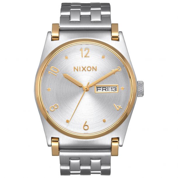 Ladies Nixon Jane Silver Dial Two Tone Stainless Steel Watch A954 1921 00
