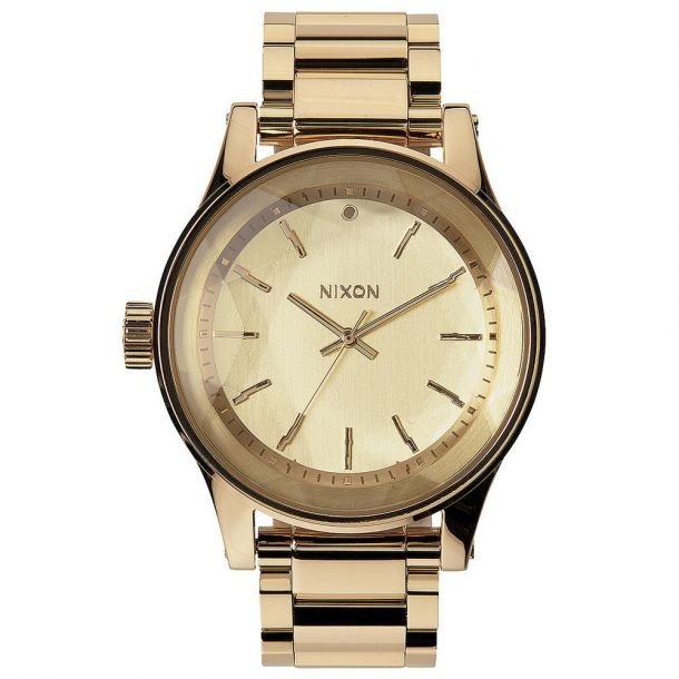 Ladies Nixon The Facet Gold Tone Watch REEDS Jewelers