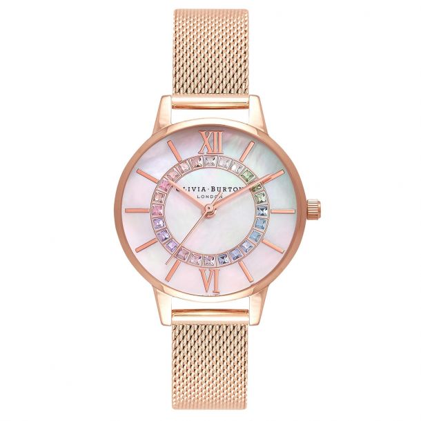Rose gold sparkly watch cheap