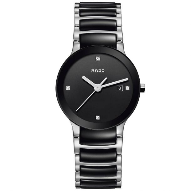 RADO sapphire crystal レディース腕時計 黒×ゴールドカラー