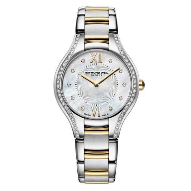 Ladies Raymond Weil Noemia Diamond Dial Two Tone Watch 5132 SPS 00985 REEDS Jewelers